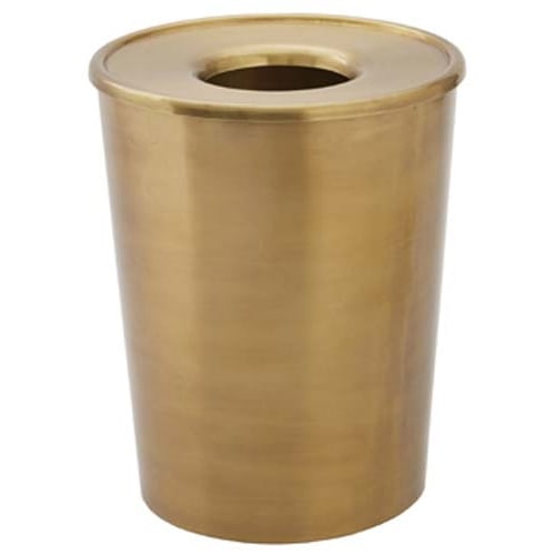 Madison Wastebasket 10 Quart, Gold